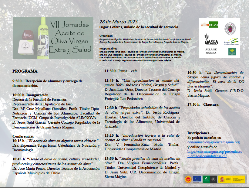 3er Premio AEMO a la Difusión de la Cultura del Olivo 2023, otorgado a las Jornadas anuales de Aceite de Oliva Virgen Extra y Salud 